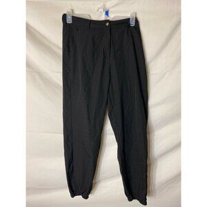 ROMWE JUNIORS WOMENS BLACK PANTS ELASTIC CUFFS SIZE LARGE‎ 12/14 Comfy